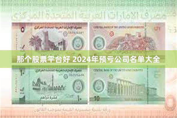 那个股票平台好 2024年预亏公司名单大全